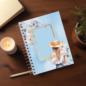 Daily Journal Cover, Notebook Cover, Planner Cover, Spiral Notebook Cover, Gratitude Journal Cover, PNG File, Digital Download