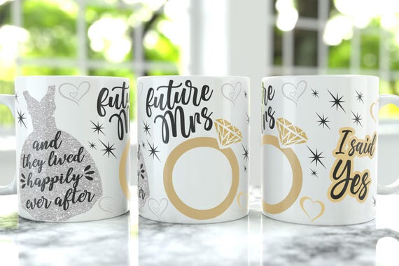 Future Mrs 11oz Coffee Mug Wrap PNG, 15oz Coffee Mug Sublimation Designs, 11oz Coffee Mug Wrap, Bride Bridal Mug 15oz & 11oz Cup Design