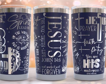 Jesus Christian Laser Engraved Full Wrap Design For 20oz Tumbler, SVG, Tumbler Wrap For Rotary, Faith Laser Engraved For 30oz Tumbler Design