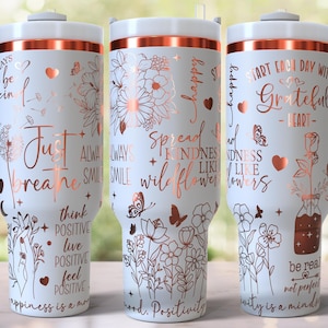Selbst Affirmation Zitate Laser graviert Full Wrap Design für 40 Unzen Becher, digitaler Download, SVG für Laser Rolling, 40 Unzen Becher Laser Wrap
