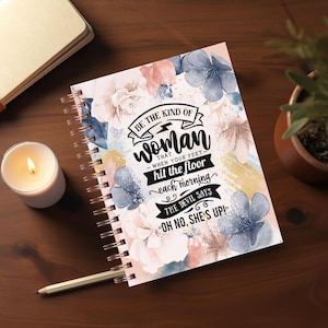 Bible Verse Religious Journal Covers PNG Design, Printable Planner Cover, Spiral Notebook Cover, Christian Journal Cover, Digital Download