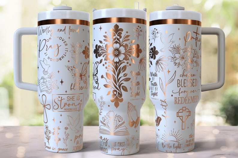 Oración cristiana de Jesús, diseño grabado a láser para vaso de 40 oz, descarga digital, SVG para láser rotatorio, envoltura láser para vaso de 40 oz imagen 1