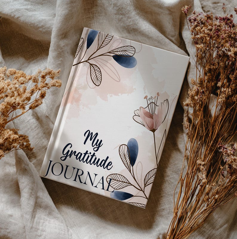 My Gratitude Journal Cover PNG Sublimation Design, Printable Journal ...