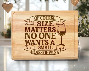 Wine Glass Cutting Board Laser Engraved File Design, Charcuterie Board SVG, Glowforge, Laser Cut File, Laser Files SVG, Digital Download