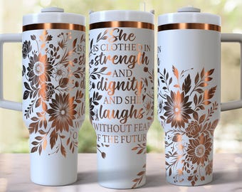Diseño de versículo bíblico grabado a láser para vaso de 40 oz, descarga digital, SVG para láser rotatorio, envoltura láser para vaso cristiano de 40 oz