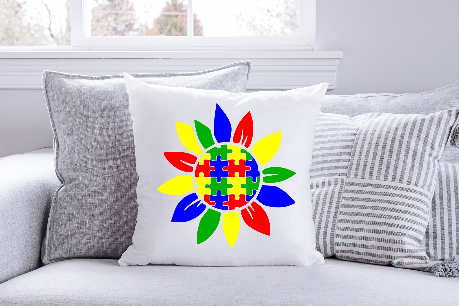 Autism Puzzle Piece Flower SVG/PNG Autism Flower Svg Heart Etsy Ireland