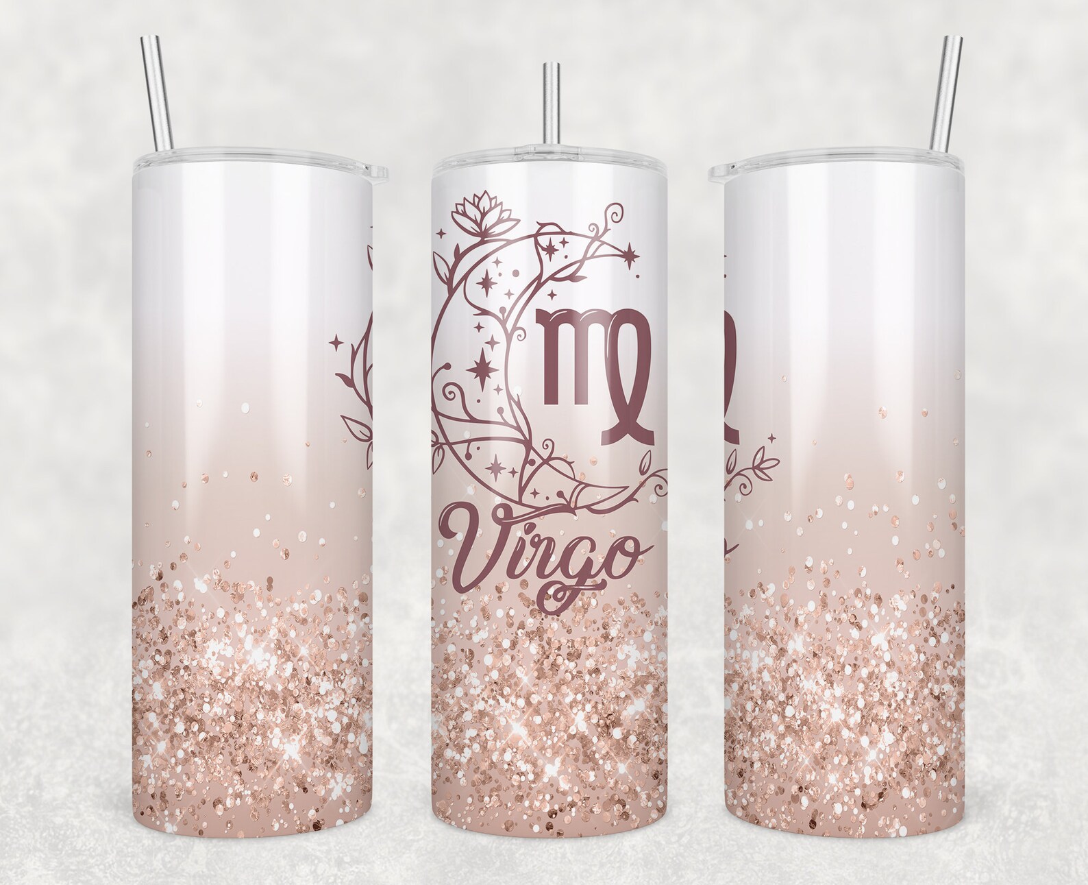 Zodiac Sign VIRGO 20 oz Skinny Tumbler Sublimation Design Etsy