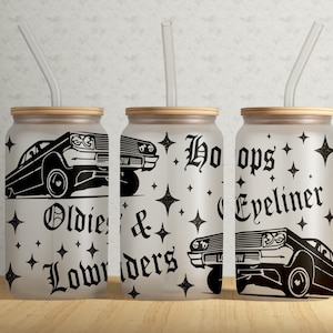 16oz Libbey Glass Can Template Tumbler Lowrider Car Wrap Sublimation PNG File • Lowrider Sublimation Design • PNG file • Digital Download