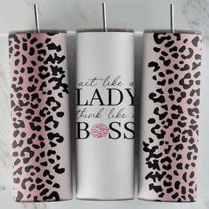 Leopard Print 20OZ Skinny Tumbler Sublimation Design PNG File • Cheetah Print Skinny Tumbler Wrap Template • ANIMAL Print • Digital Download
