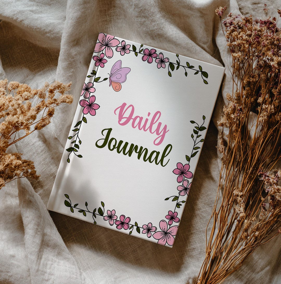 Daily Journal Covers PNG Sublimation Design, Printable Journal Planner ...