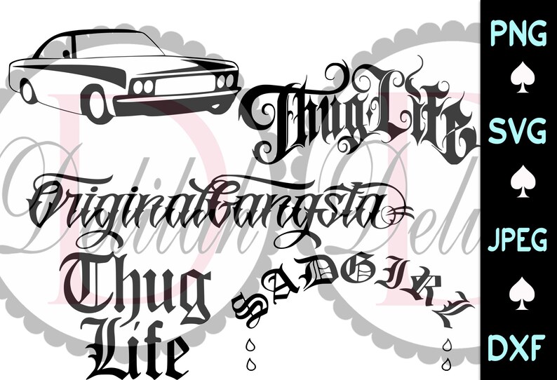 Download Lowrider SVG/PNG Thug Life SVG Sad Girl Svg Instant | Etsy