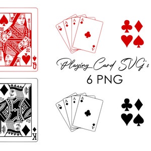 King Queen Digital Descargar / Card Suits / Baraja de cartas Archivos SVG / Archivos Png / Archivos Jpeg /Descarga digital / King Queen SVG