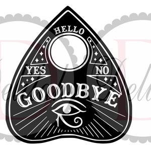 OUIJA BOARD Planchette SVG • Halloween • Ouija Board •  Instant Download • Svg File • Png File • Dxf File • Jpeg file • Eps File