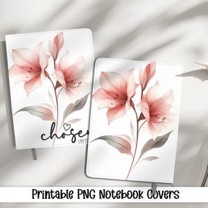 Bible Verse Religious Journal Covers PNG Design Sublimation - Printable Planner Cover Spiral Notebook Cover - Bible Journal Cover - Digital