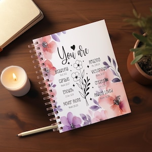You Are Loved Journal Covers PNG Design Sublimation - Printable Planner Cover Spiral Notebook Cover - Bible Cover - Instant Download