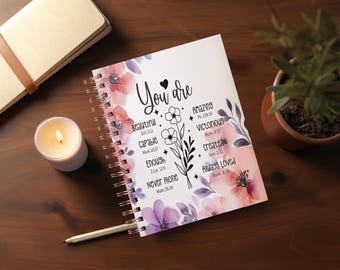 Sie werden geliebt Journal Cover PNG Design Sublimation - Druckbare Planer Cover Spiralblock Cover - Bibel Cover - Instant Download