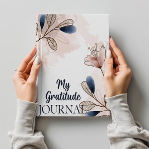 My Gratitude Journal Cover PNG Sublimation Design Printable Journal 