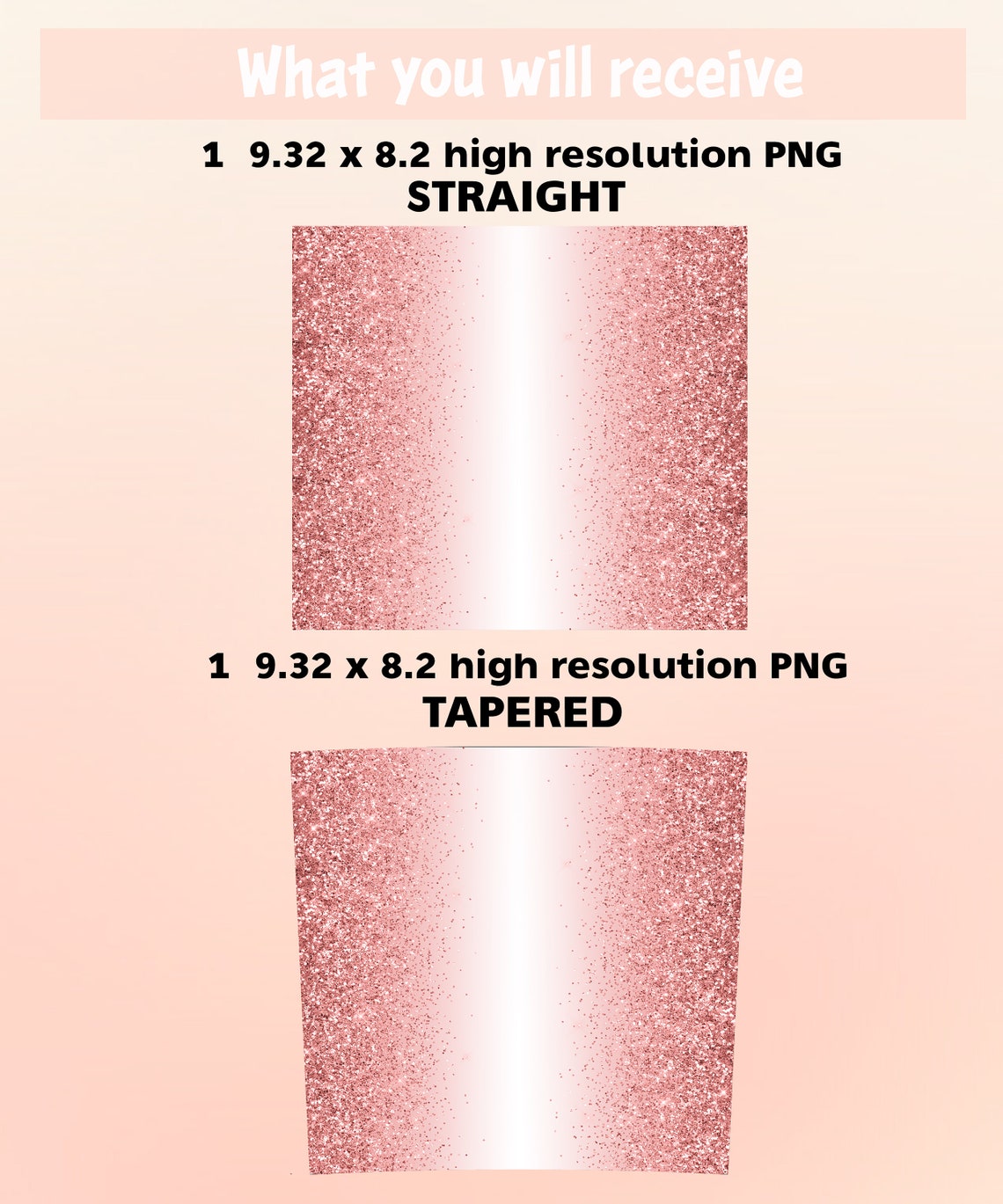 Pink Glitter 20 Oz Skinny Tumbler Wrap Sublimation Design | Etsy