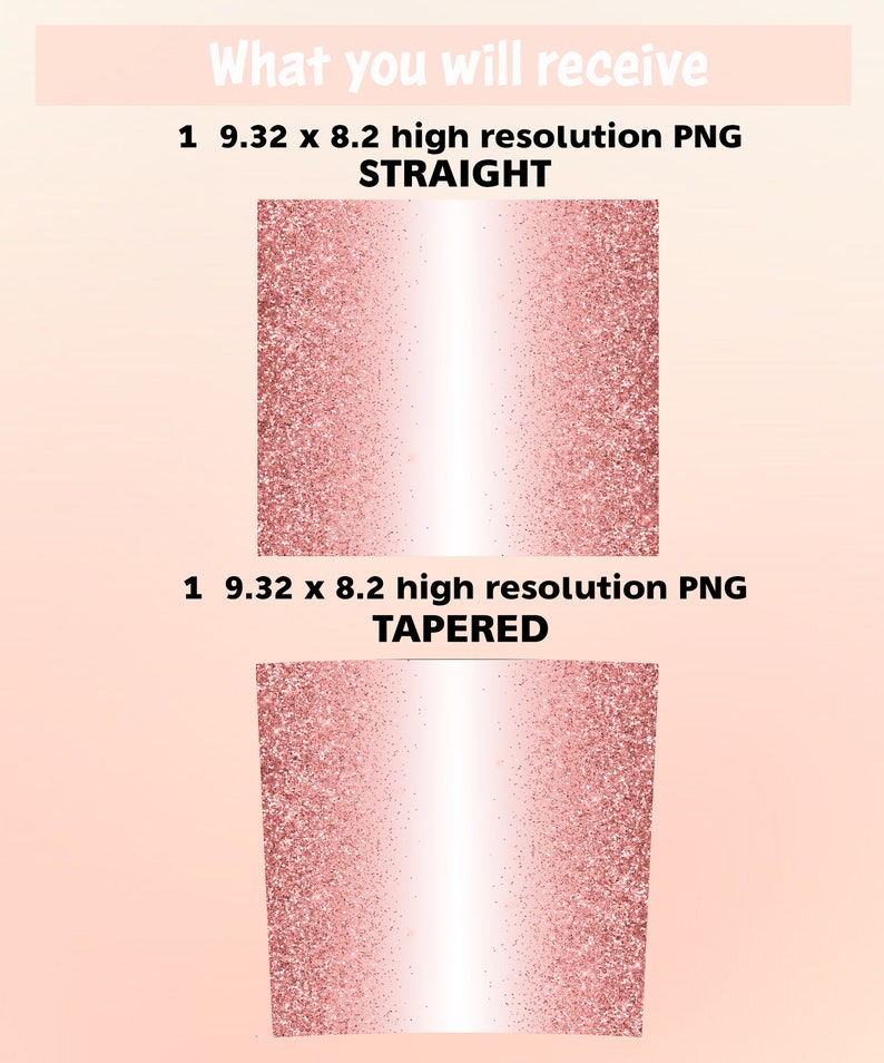 Pink Glitter 20 Oz Skinny Tumbler Wrap Sublimation Design • Glitter ...