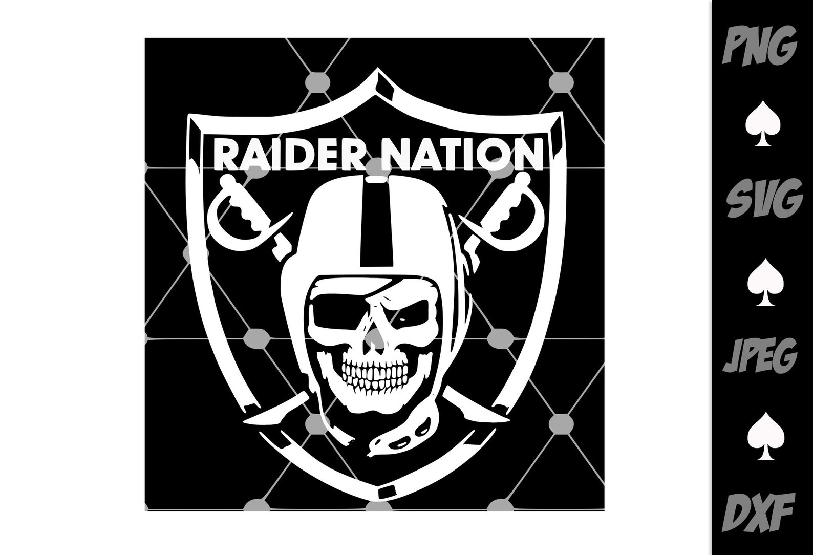 Las Vegas Raiders Skull SVG Raiders Nation SVG Raiders Png | Etsy