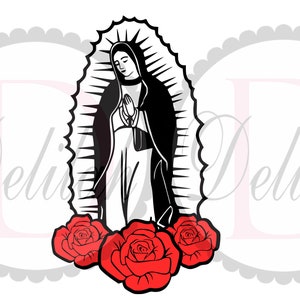 Virgen De Guadalupe Svg • Onze lade van Guadalupe Svg • Virgen Mary Svg • Svg File • Digital Download • SVG File • Png • Jpg • Dxf •