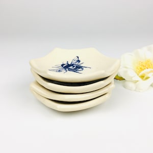 Cute Ceramic Ring Dish - Handmade Pottery - Bumblebee - Jewellery Holder - Candle Dish -  BFF Gift