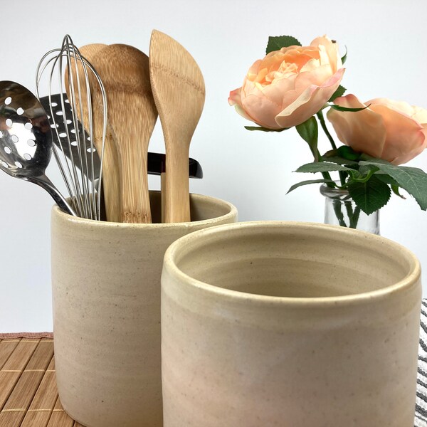 Pottery Utensil Holder Etsy