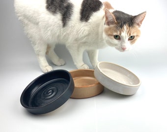 Ceramic Pet Bowl - Handmade Pottery - Pottery for Pets - Wheel Thrown Pottery