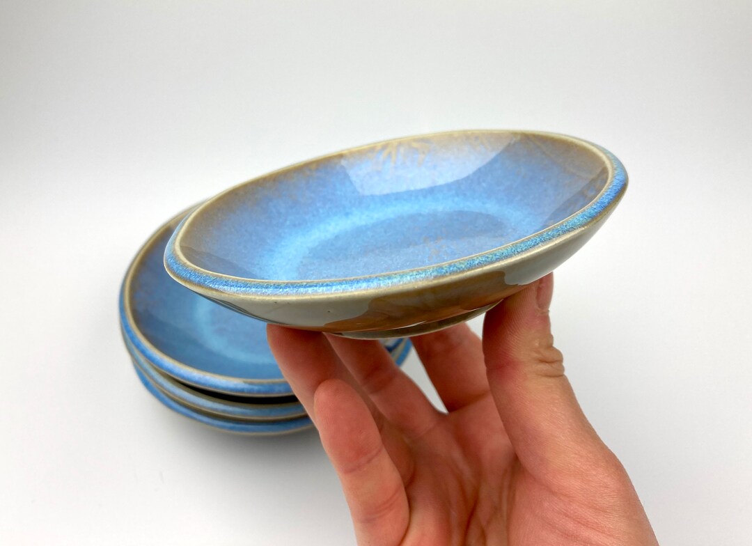 Small Ceramic Plates Dipping Plates Handmade Pottery Etsy