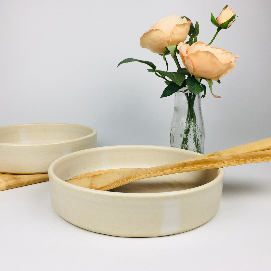 Modern Style Ceramic Serving Bowl / Wheel-thrown Pottery / Wedding Gift ...