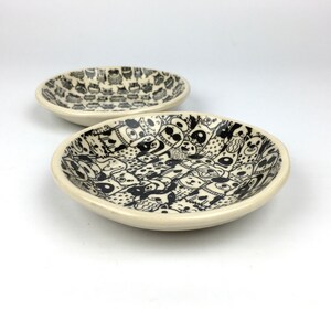 Small Ceramic Pet Bowl for Soft Food Dipping Dish Handmade Pottery image 2