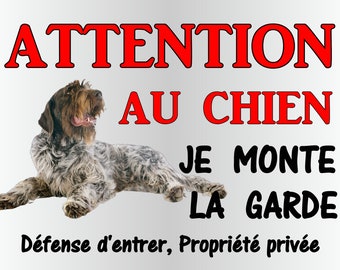 attention plaque for korthal griffon dog 29