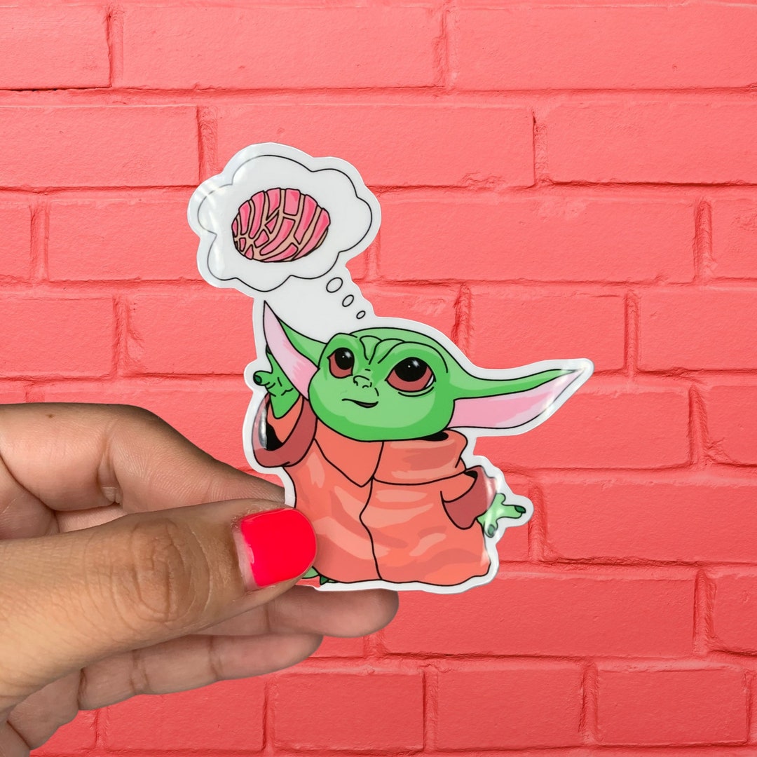 Grogu Baby Yoda Mexican Concha Pan Dulce the Stickeria Shop Etsy