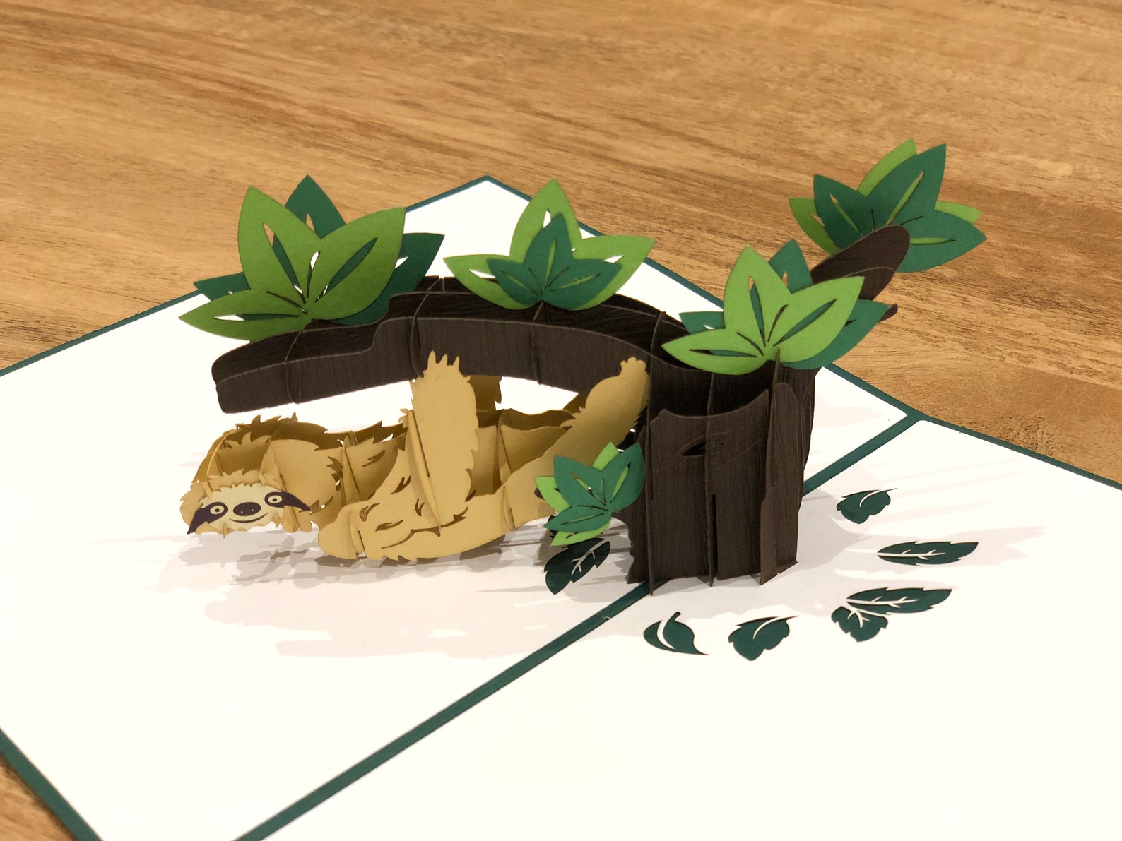 Faultier Pop Up Karte Faultier Karte Tier Pop Up Karte - Etsy Schweiz