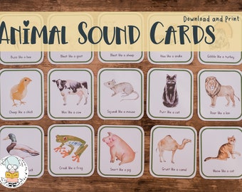 Buy Animal Noise Cards to Learn Animal Sounds Activity Movement Online in India - Etsy Buy Animal Noise Cards to Learn Animal Sounds Activity Movement Online in India - Etsy