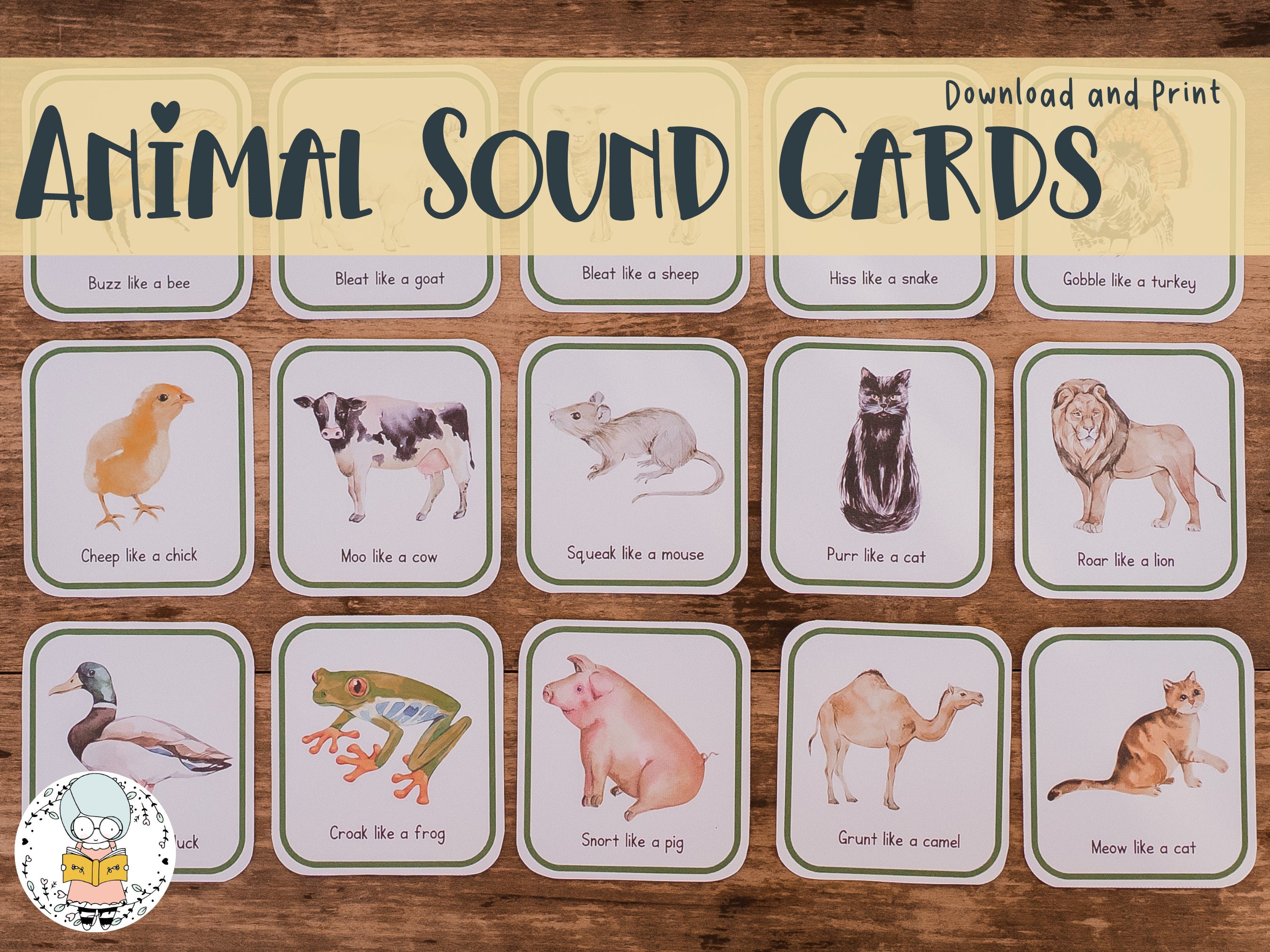 Animal Noise Cards to Learn Animal Sounds Activity Movement - Etsy Denmark Animal Noise Cards to Learn Animal Sounds Activity Movement - Etsy Denmark
