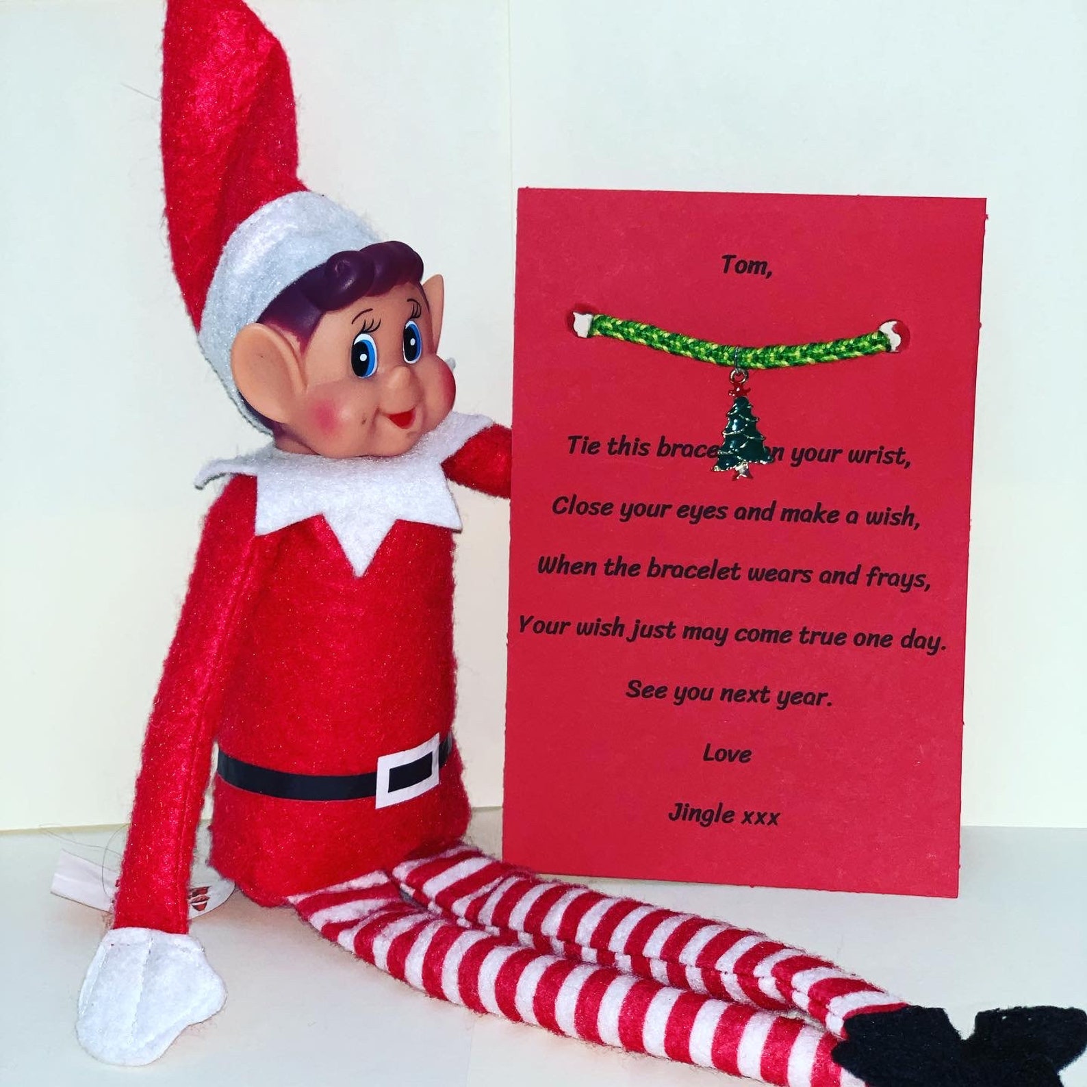 Elf On The Shelf bracelet gift Etsy