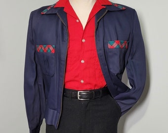 1950s Reversible Ricky Jacket – Rayon Gabardine - Deadstock