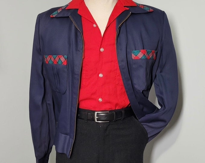 Vintage Rare UTEX Ricky Jacket - 1950s | Size 40 - Medium |  Rockabilly/ Atomic/ Hollywood/ Viva Las Vegas/ Rock and Roll /True Vintage