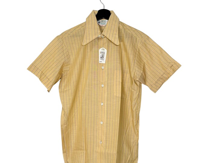 Deadstock 1970's Cortez Long Sleeve Button-Down Shirt Men’s size MEDIUM | Made in USA