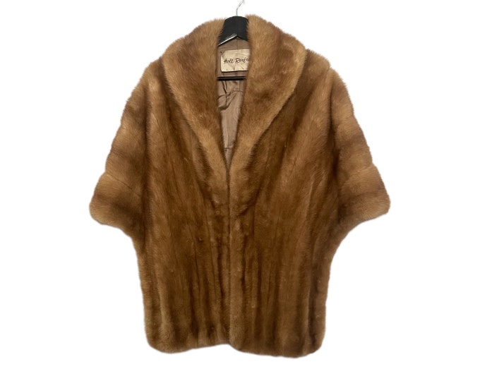Vintage 1950s Brown Mink Fur Stole | Holt Renfrew / Elegant / Old Hollywood / Wedding Stole / Mink Wedding Shawl/ Made In USA / True Vintage