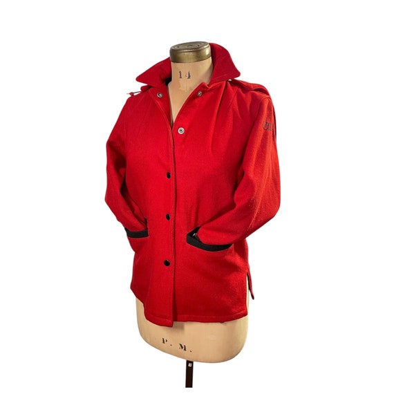 Vintage 1950s BUTWIN Women’s Red Varsity Jacket - Size Small | Club Jacket / Sports Jacket / Letterman / True Vintage