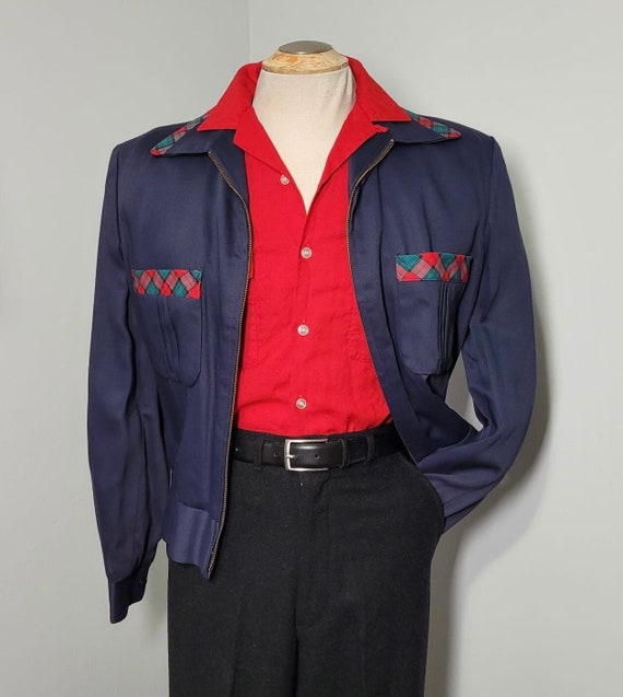 Vintage Rare UTEX Ricky Jacket - 1950s | Size 40 - Medium |  Rockabilly/ Atomic/ Hollywood/ Viva Las Vegas/ Rock and Roll /True Vintage