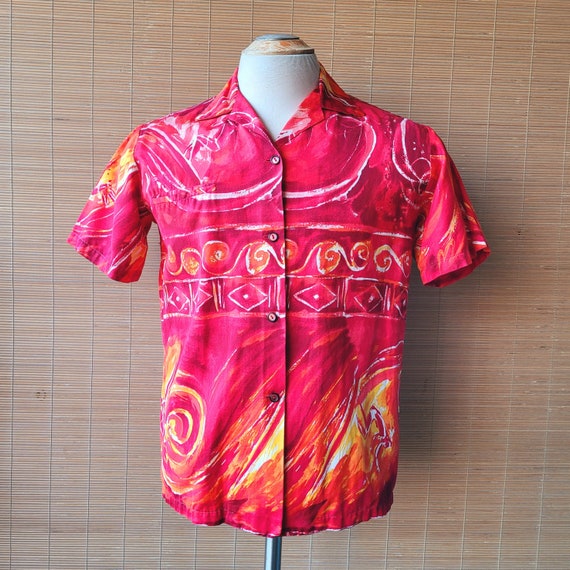 Vintage Looped Collar Hawaiian Shirt from Liberty House | 1960s Size Small