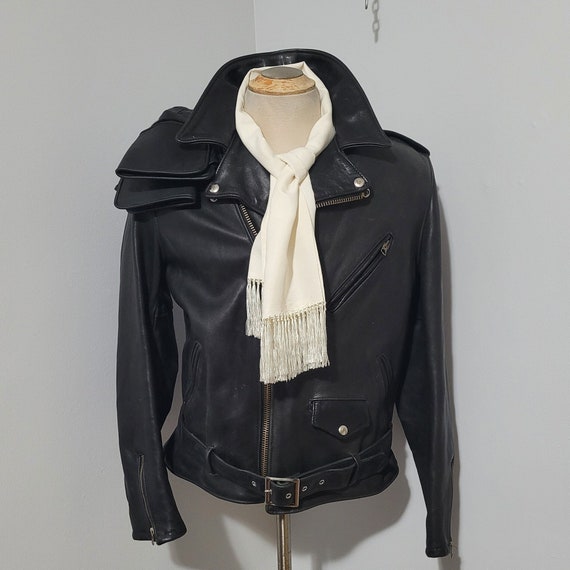 Vintage Schott Perfecto Café Racer Biker Jacket | Men's Size MEDIUM | Rocker, Ton Up Boys, The Wild One, Rockabilly, Classic, Motorcycle