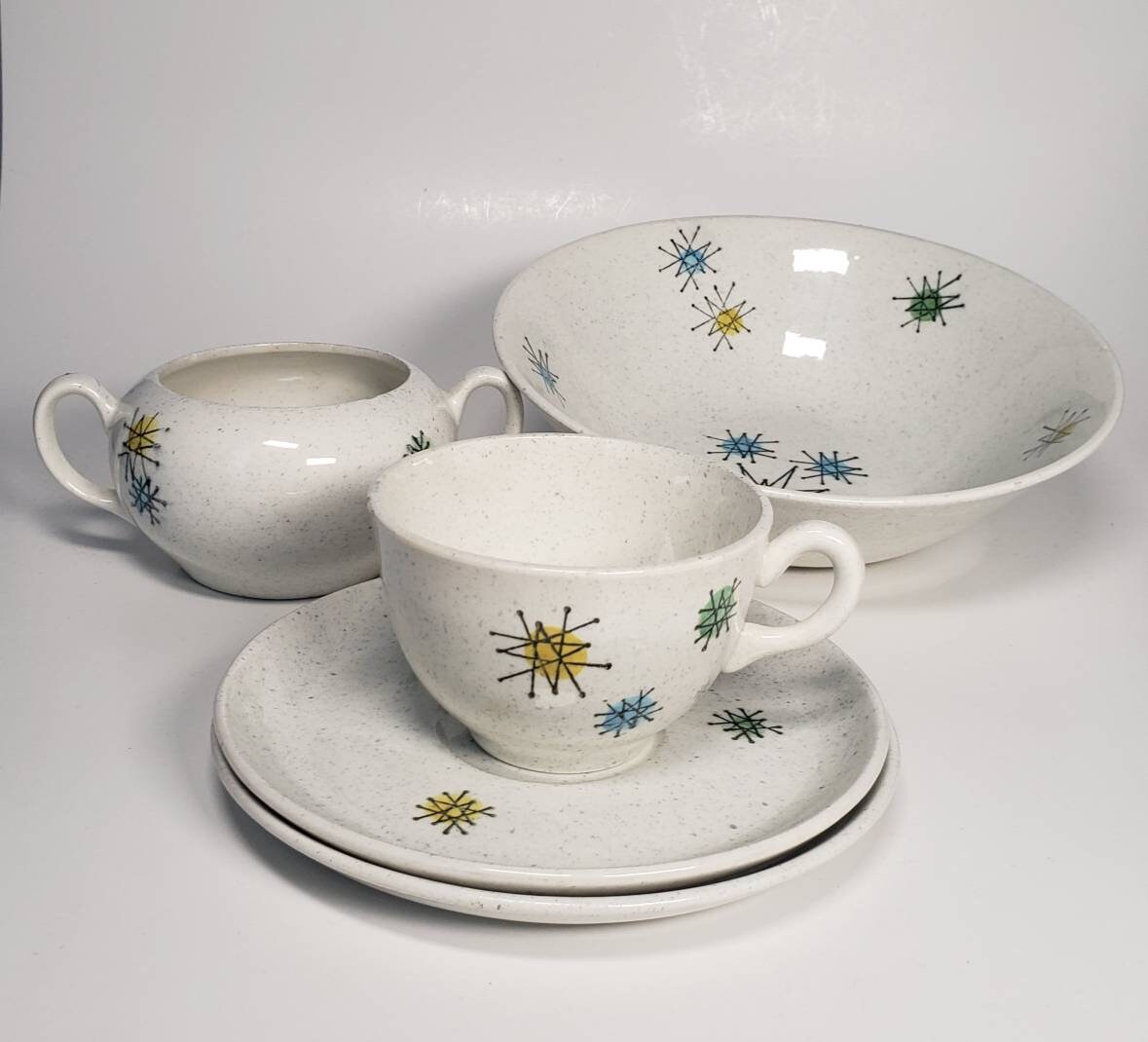 Mcm Star Pattern Various Vintage Mcm Pattern Atomic Starburst , Les Etoile Faienceries ...