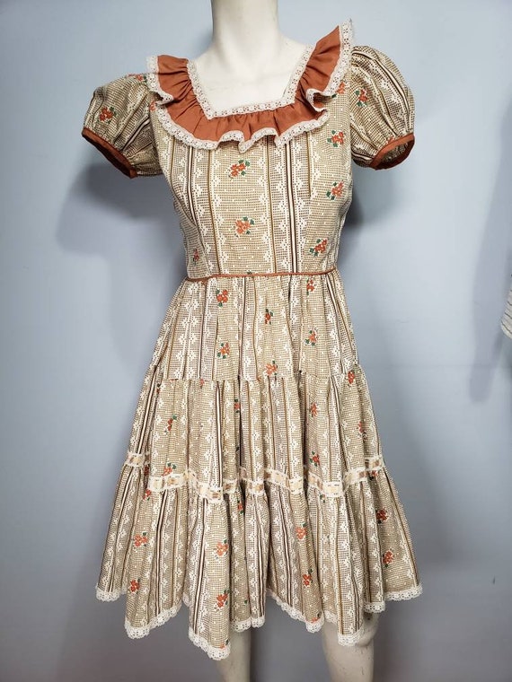 Vintage mcm Rockmount Ranchwear line dancing dress