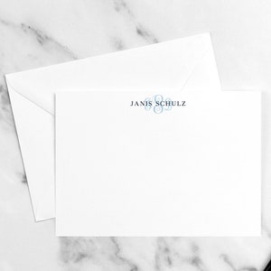 Monogram Stationery, Thank You Notes, Personalized Notecards, flat notecards, thank you cards, personalized stationery