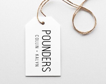 Personalized Gift Tag, Custom Gift Tag, Monogram gift tag, enclosure card