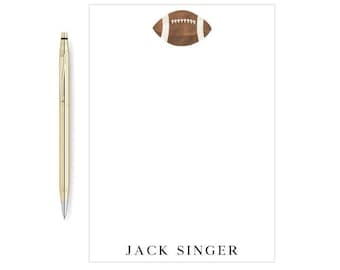 Football Notepad, Fathers Day Gift, Grandfather Gift, football Gift, Mens gift, boys gift, Fridge Notepad, Cardstock Notepad